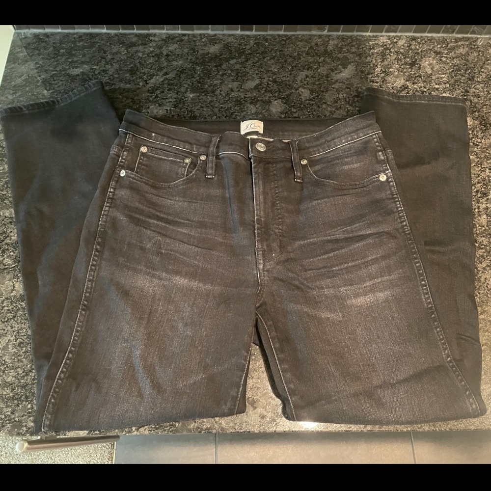 J. Crew Vintage Straight Black Jeans